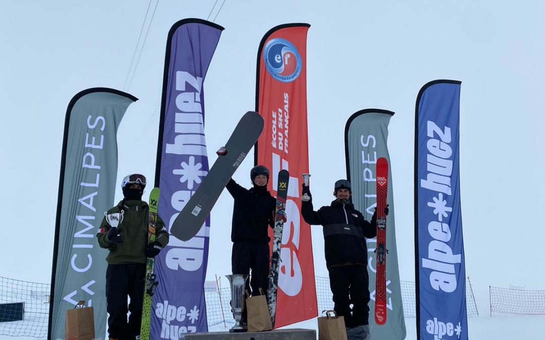 Nathan Thebaud sur le podium