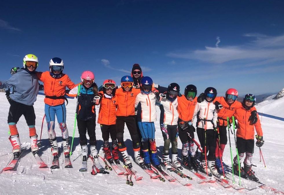 Les groupes U14 et U16 à Hintertux