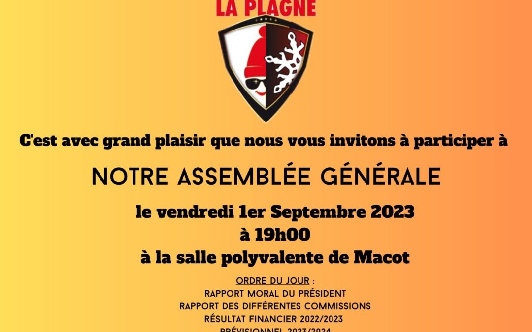 Assemblée générale 2023